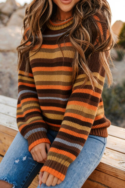 Women's Striped Knitted Sweater