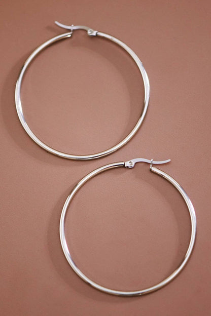 Stainless Steel Hoop Earrings