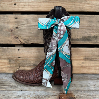 Turquoise Skinny Mini Wild Rag Scarf