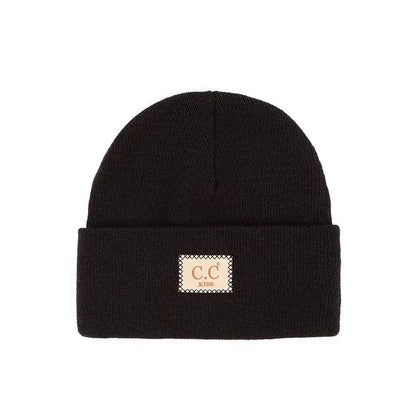 C.C. Kids Classic Rib Patch Beanie