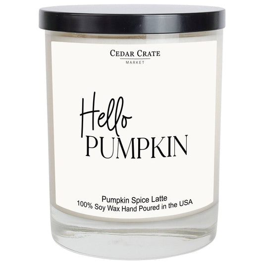 'Hello Pumpkin' Candle