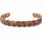 Copper Floral Intertwinded Magnetic Bracelet