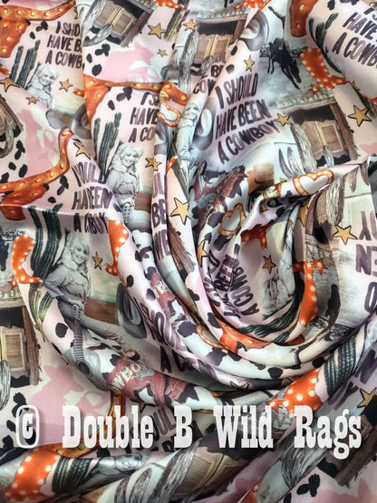 Wild Rag MISC 435 Dolly Saloon Rodeo Cowboy Western Neck Scarf Bandanna by Double B Wild Rags