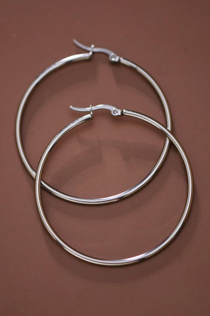 Stainless Steel Hoop Earrings