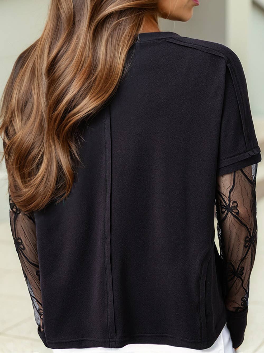 Women's Bow Textured Blouse