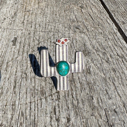 Cactus Silhouette Scarf Slide