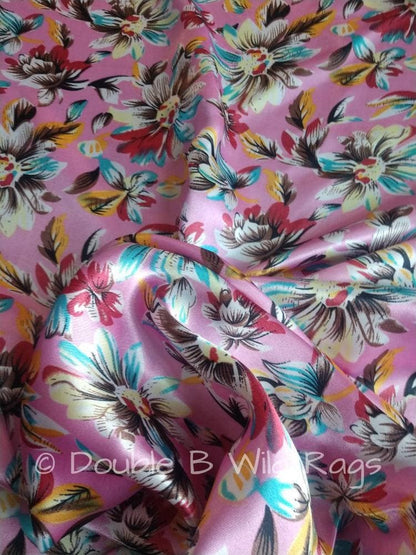 Wild Rag - Wild Daisy PINK Cowboy Western Neck Scarf Bandanna by Double B Wild Rags