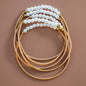 Boho Layered Spring Coil Guitar String Bracelet Set