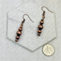 Copper Navajo Pearl Beads Earrings