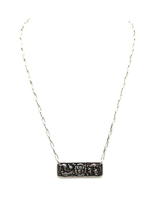 Western Rose Pendant Necklace