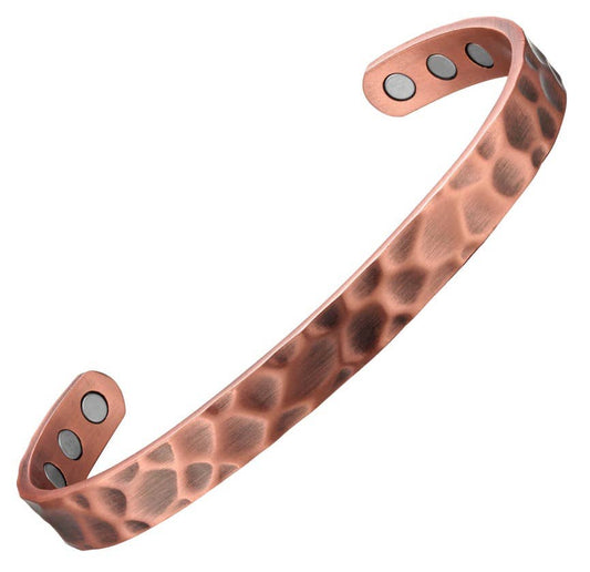 Copper Hammered Antique Copper Bracelet