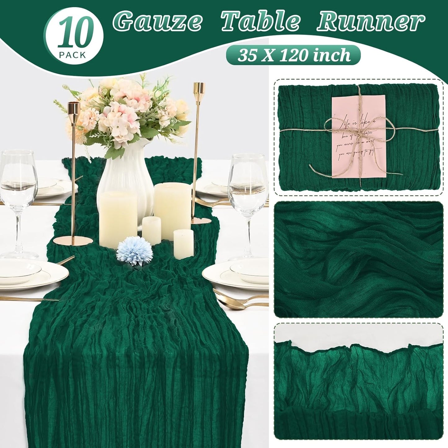 Cheesecloth Table Runner