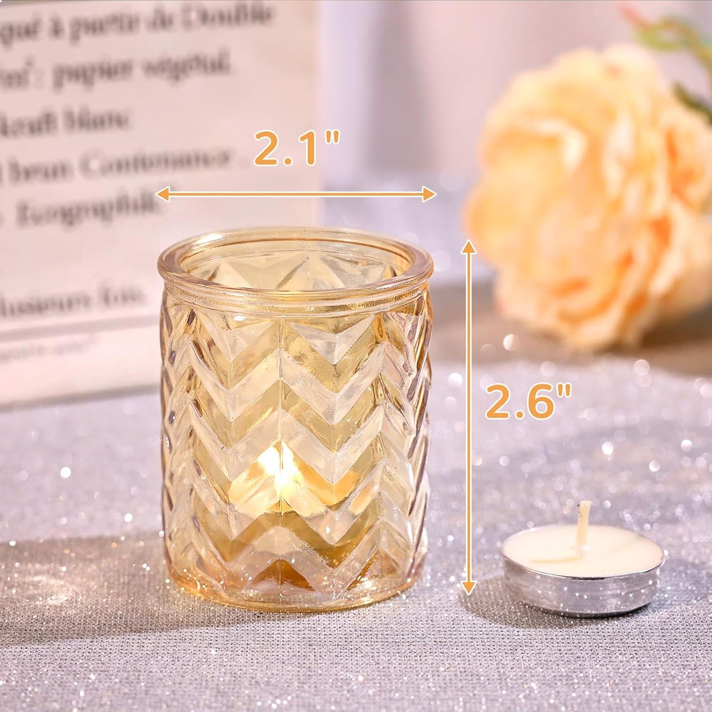 Gold Votives Candle Holder
