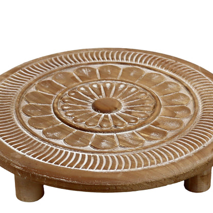 Round Wooden Display Risers