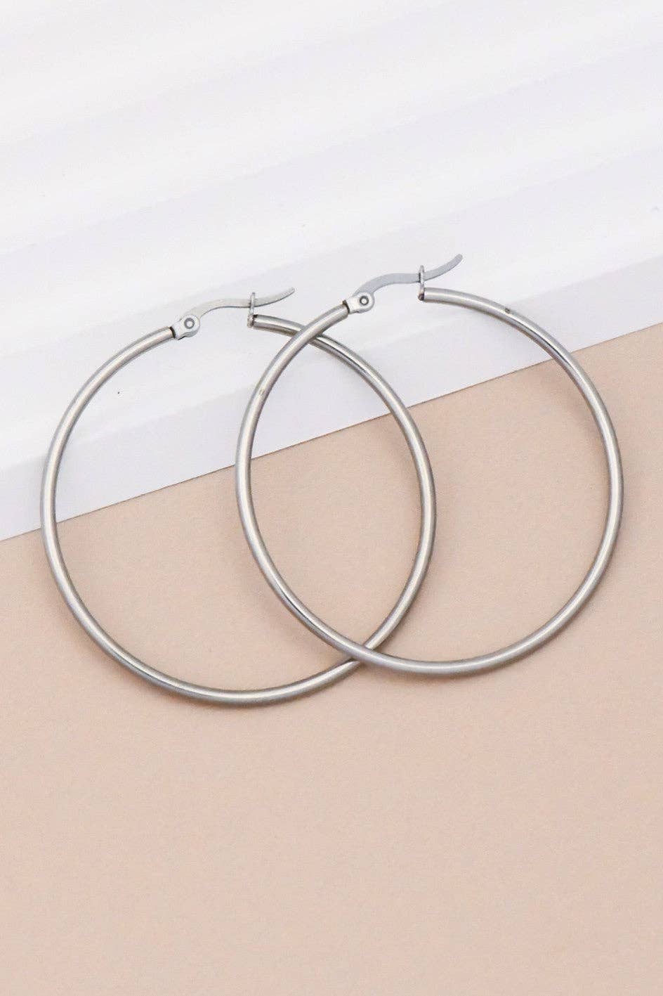 Stainless Steel Hoop Earrings