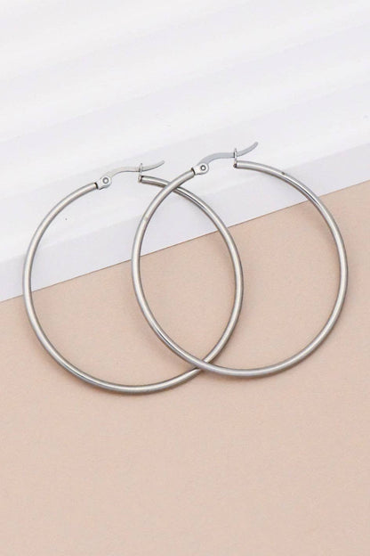 Stainless Steel Hoop Earrings