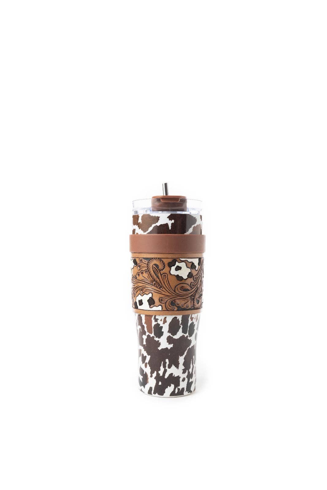 Tumbler In Brown and White