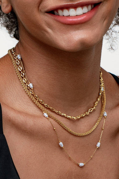 18K Gold Stainless Steel Chain Necklace