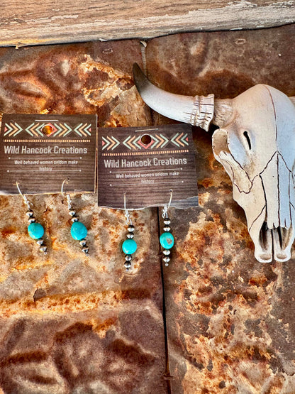 Genuine Turquoise Earrings