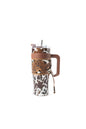 Tumbler In Brown and White