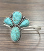 Big 2.2" Western Turquoise Cuff Bracelet