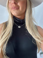 Gold Plated Dainty Concho Necklace