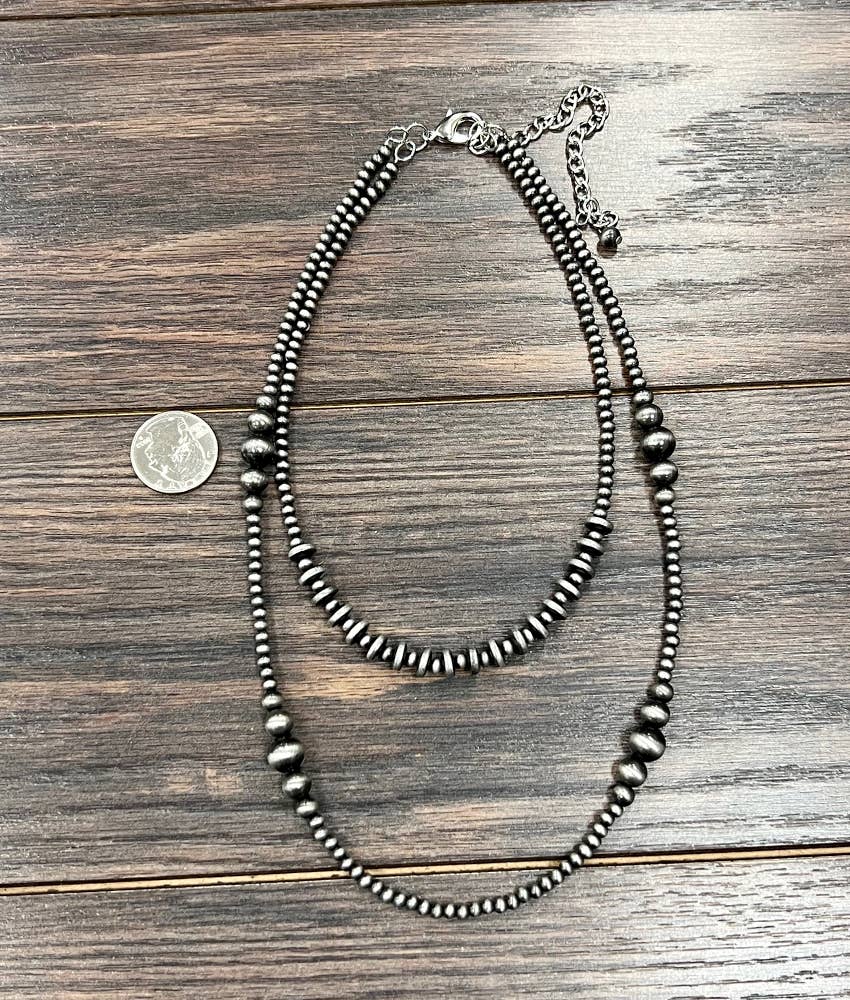 Western Bead 2-Strand Necklace