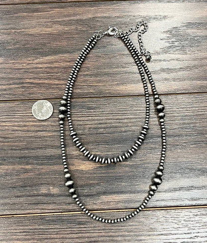 Western Bead 2-Strand Necklace