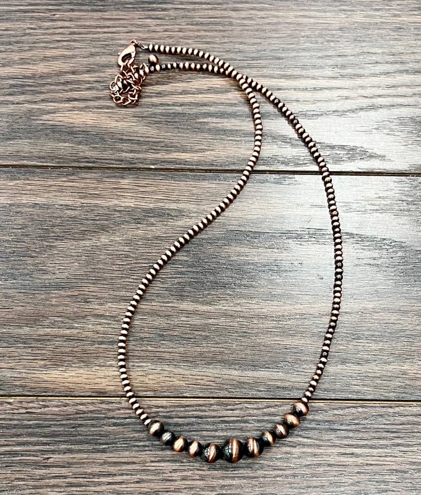 Copper Western Bead Necklace
