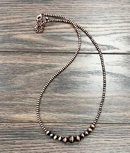 Copper Western Bead Necklace
