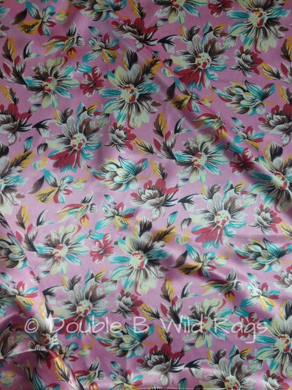 Wild Rag - Wild Daisy PINK Cowboy Western Neck Scarf Bandanna by Double B Wild Rags