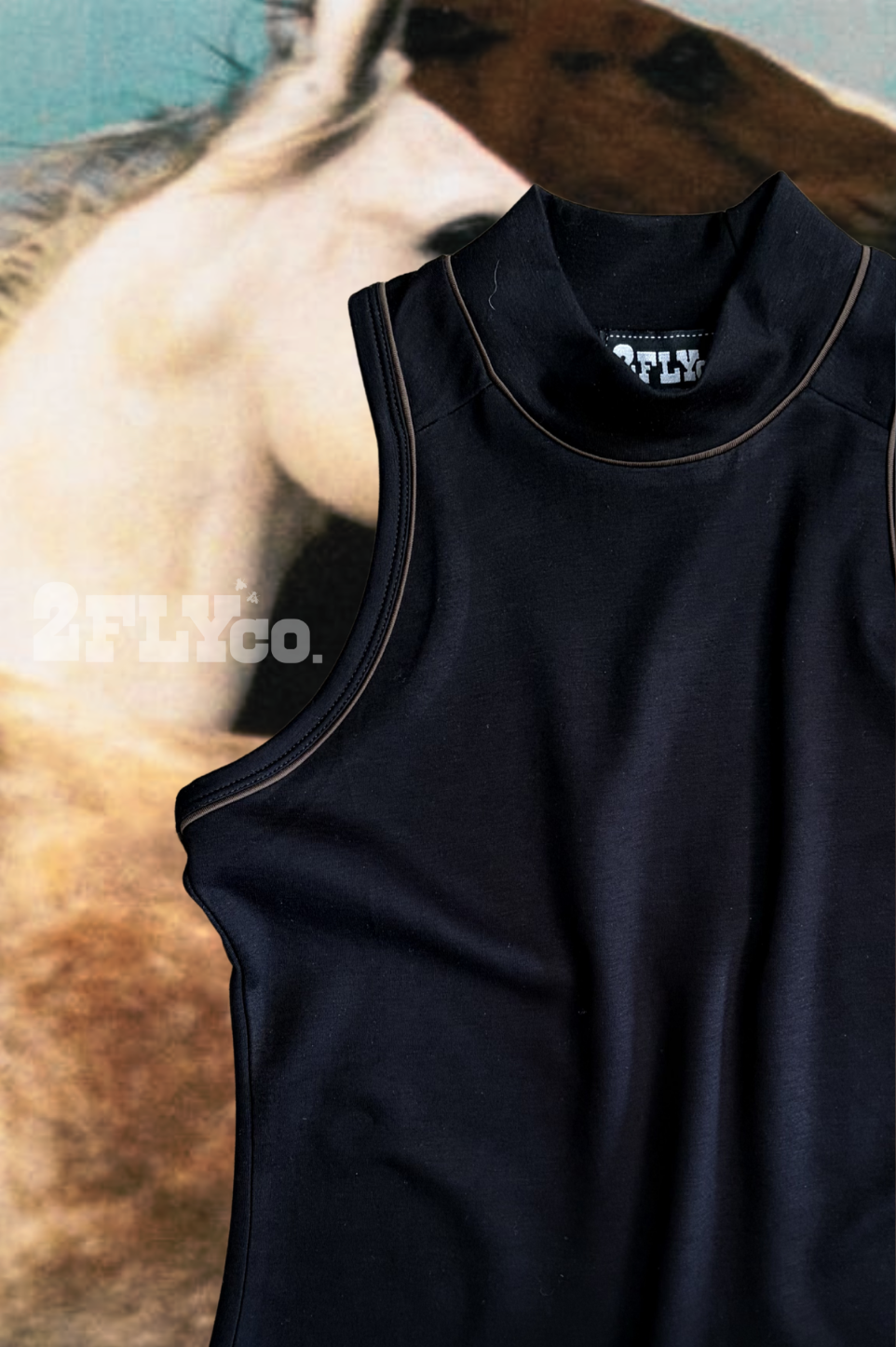 Women's 2FlyCo The Essential Tank - Black
