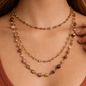 Triple Layered Mixed Crystal and Gemstone Necklace