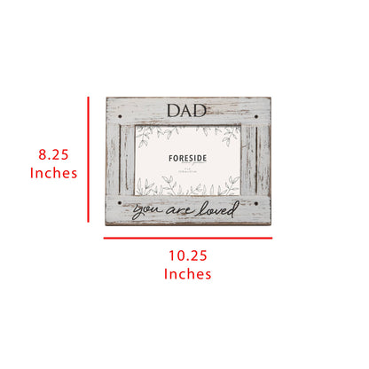5x7 Photo Dad Love White Picture Frame Dad Gift