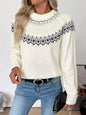 Women's Fair Isle Cable Knit Sweater