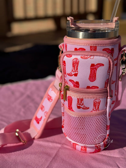 Neoprene Tumbler Sleeve - Hot Pink