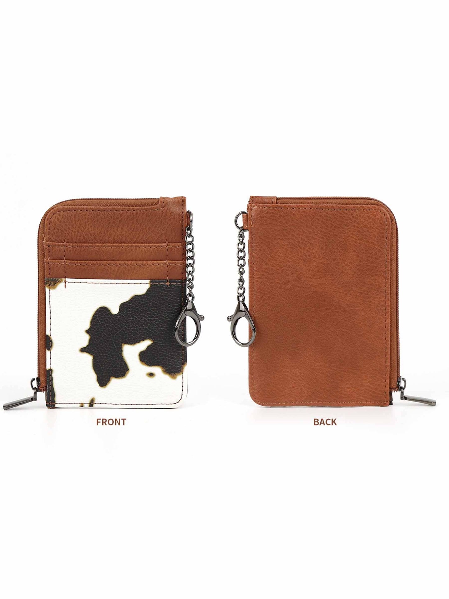 Vintage Cow Wallet - Black