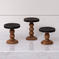 Mini Risers - Black Top Wood Base
