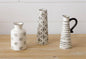 Arabesque And Stripes Bud Vases