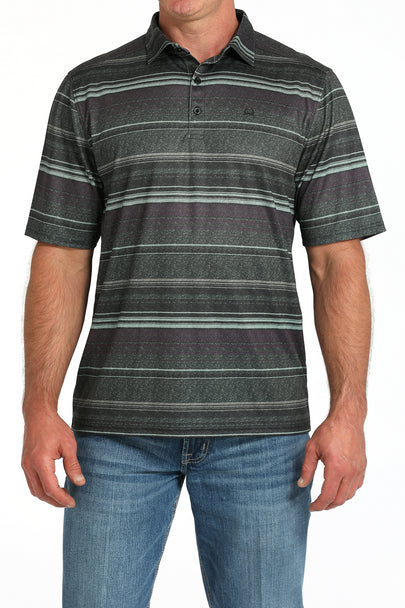 Men's Cinch ArenaFlex Olive Stripe Print