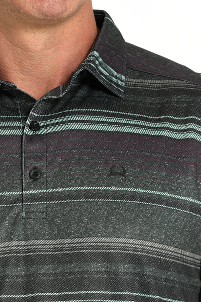 Men's Cinch ArenaFlex Olive Stripe Print