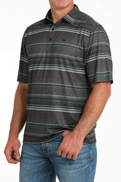 Men's Cinch ArenaFlex Olive Stripe Print