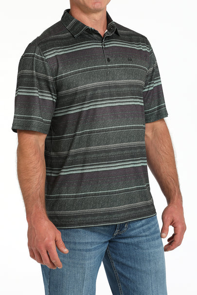 Men's Cinch ArenaFlex Olive Stripe Print