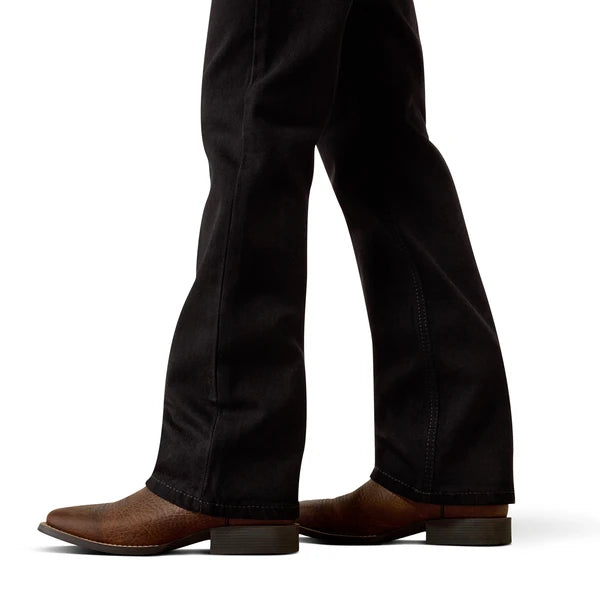 Boy's Ariat B4 Relaxed Hansen Boot Cut Jeans - Black