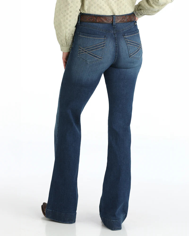 Women's Cruel Demin Mila Trouser - Dark Stonewash
