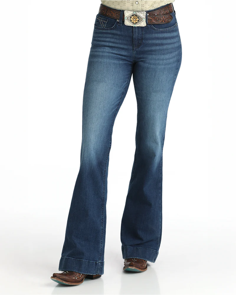 Women's Cruel Demin Mila Trouser - Dark Stonewash
