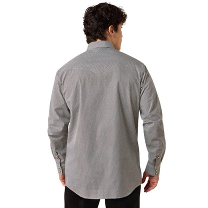 Men's Ariat Fitted Geo Print Snap Shirt