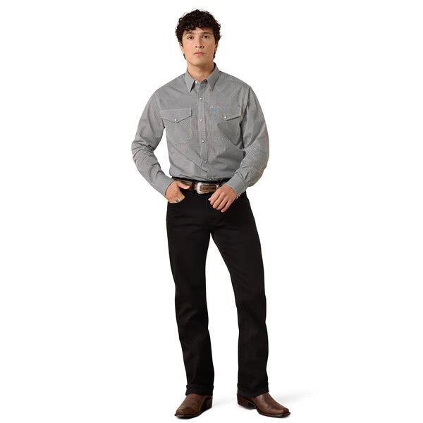 Men's Ariat Fitted Geo Print Snap Shirt