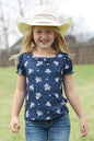 Girl's Cruel Girl Navy Floral Top