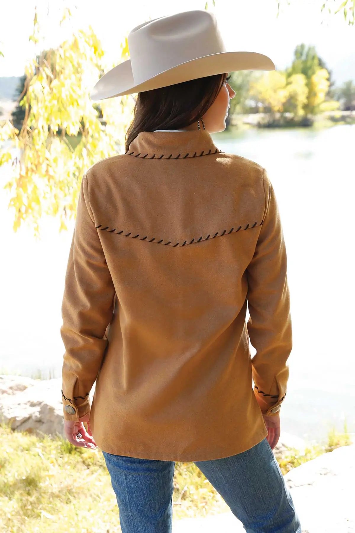 Women's Cruel Denim Brown Shirt jacket
